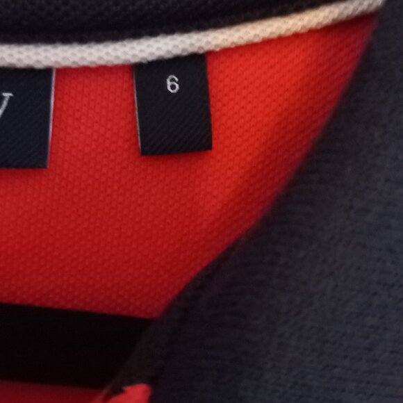 PSYCHO BUNNY hot salmon pink and black polo shirt - Picture 8 of 14